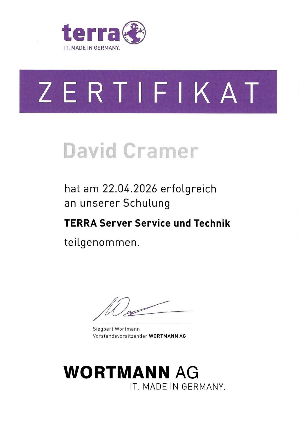 TERRA-Server-Zertifikat